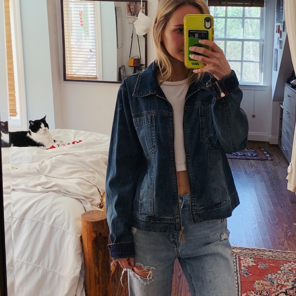 Zip-up Jean Jacket